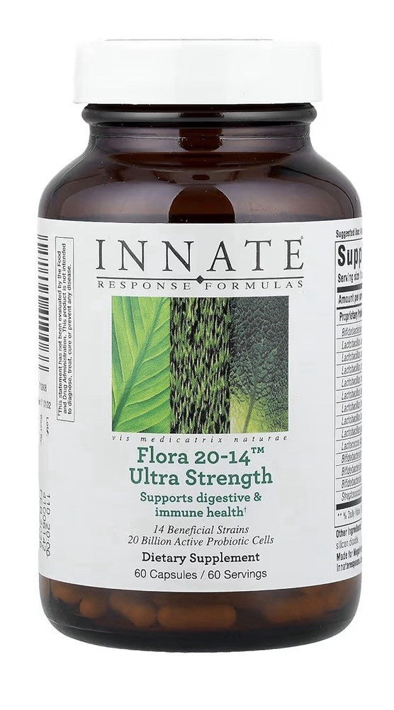 INNATE Response Formulas Flora 20-14 Ultra Strength Immune Digestive 60 Cpausles