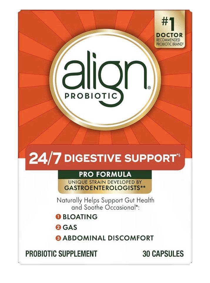 Align Probiotic 24/7 Digestive Support Pro Formula for Women and Men 30 Capsules