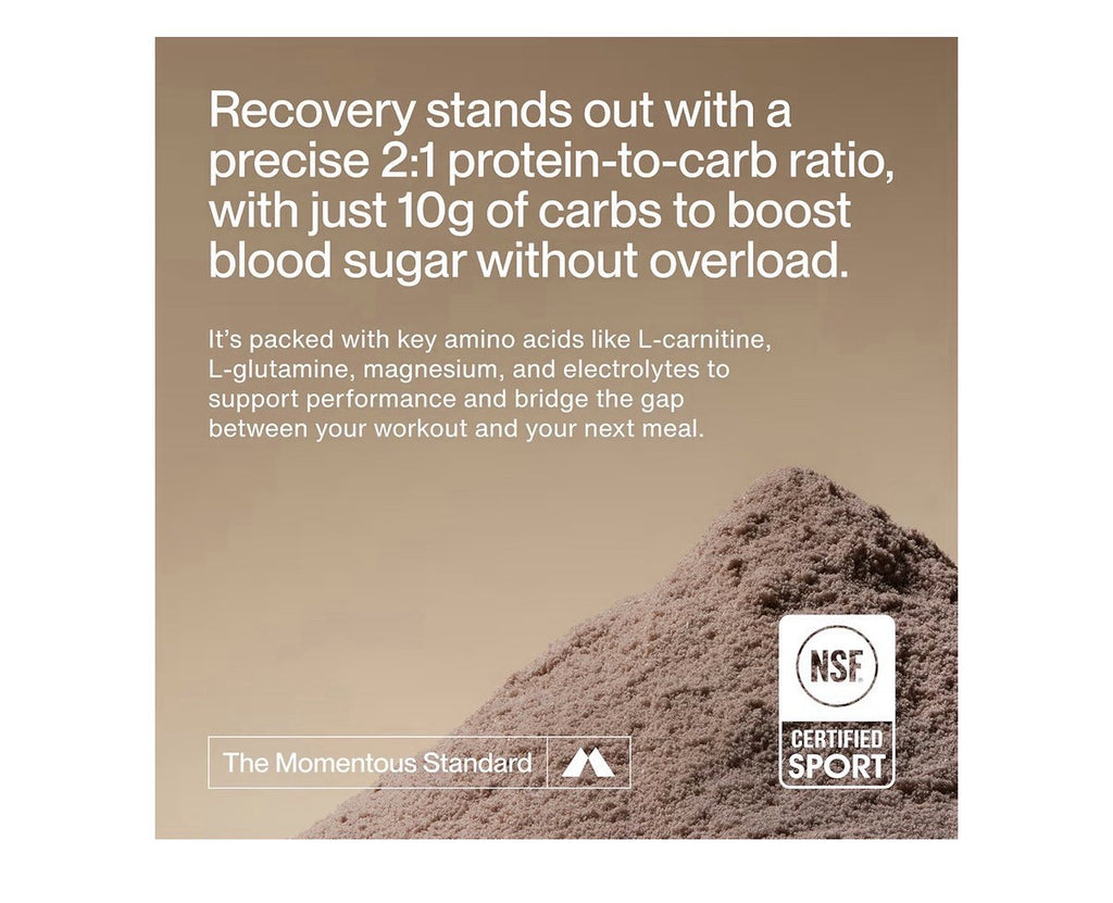 Momentous Recovery Post Workout Chocolate Flavor Powder 1.43 lb