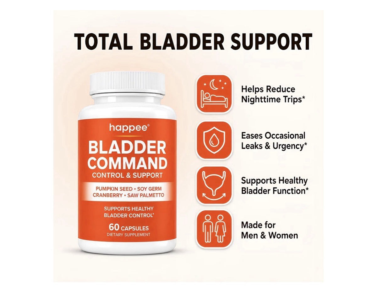 Happee Bladder Command Control & Support For Women & Men 60 Capsules