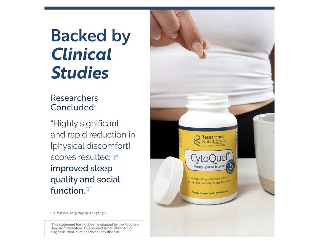 Researched Nutritionals CytoQuel Healthy Cytokine Support Supplement 90 Capsules