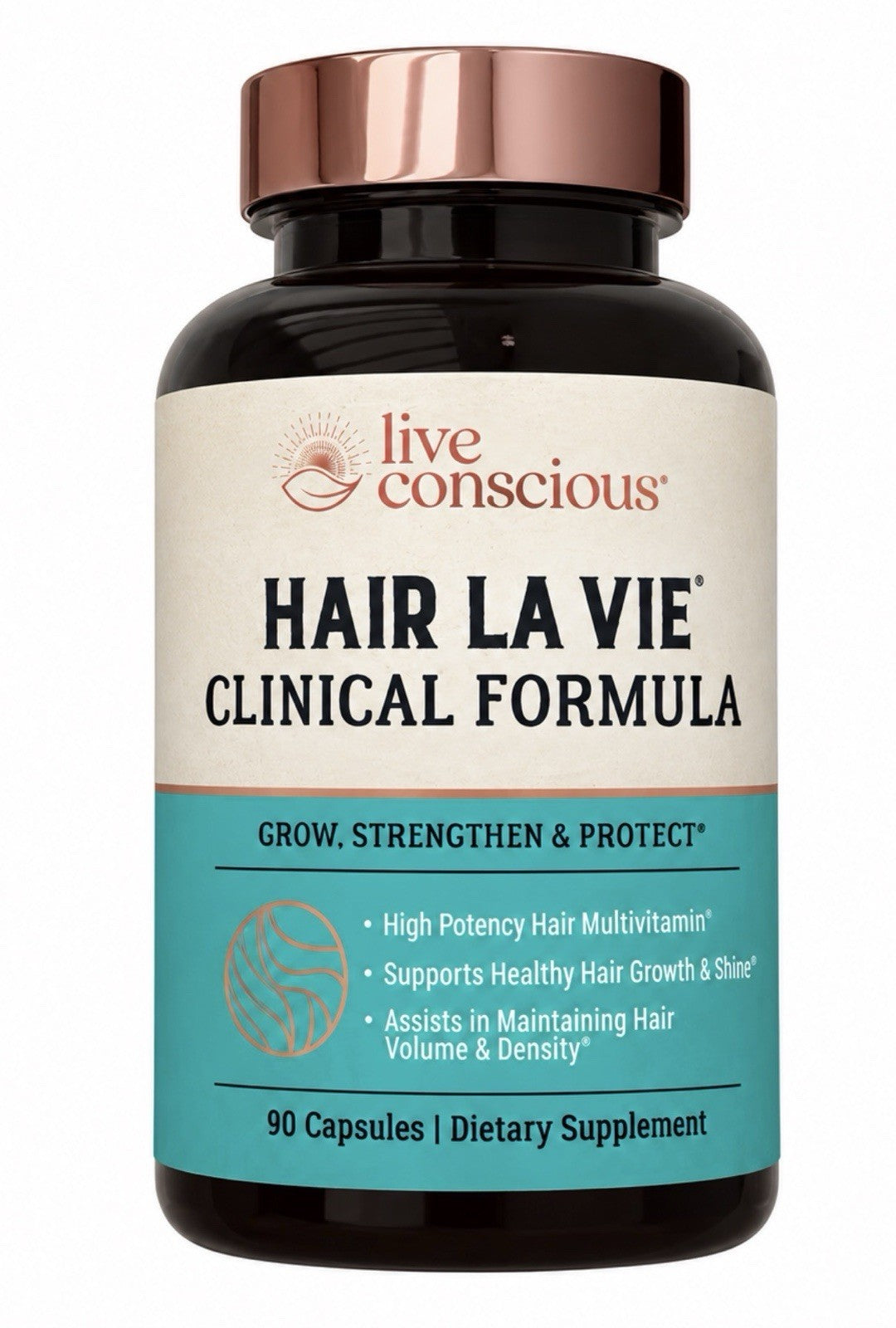 Hair La Vie Live Conscious Clinical Formula Hair Growth for Women & Men 90 Caps