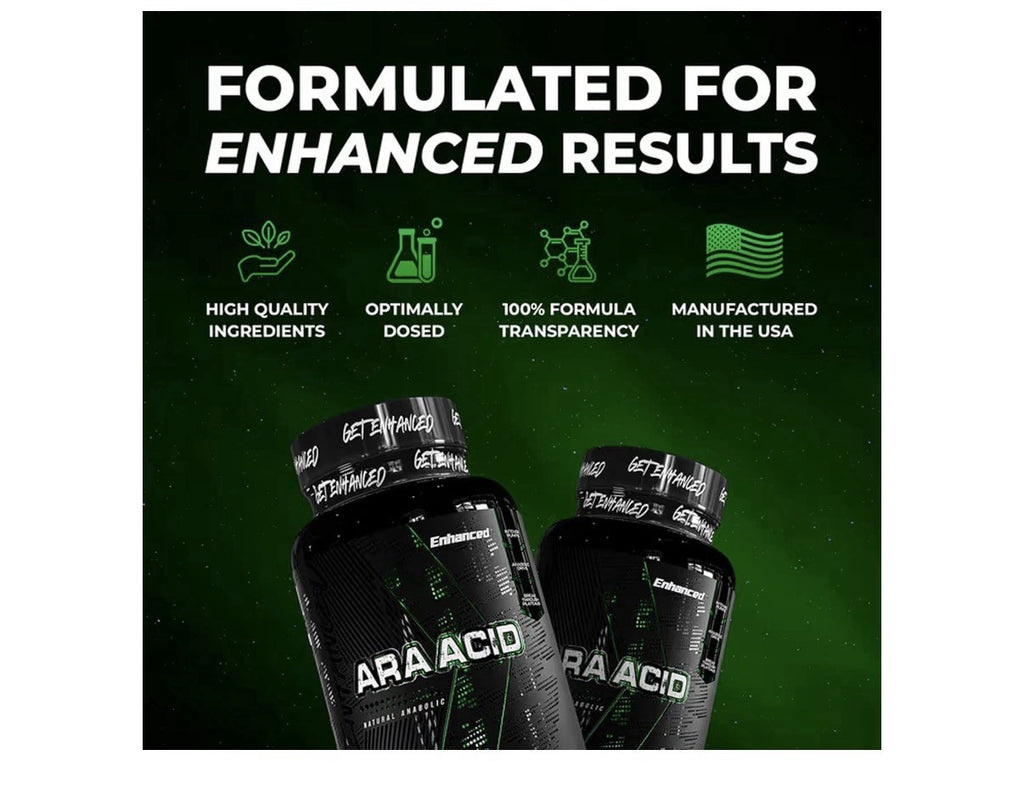 Enhanced Labs ARA ACID Arachidonic Acid Muscle Building Supplement 1400mg 120cap