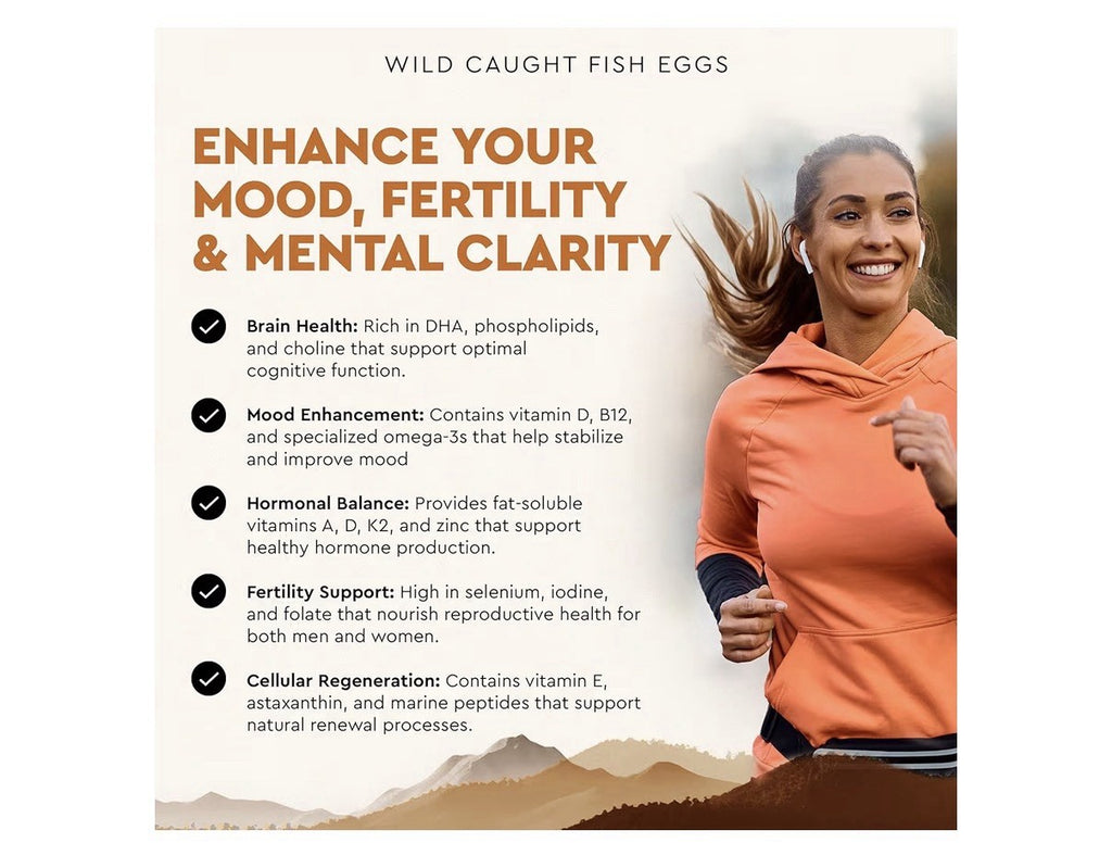 Ancestral Supplements Wild Caught Fish Eggs Pasture Raised 180 Capsules