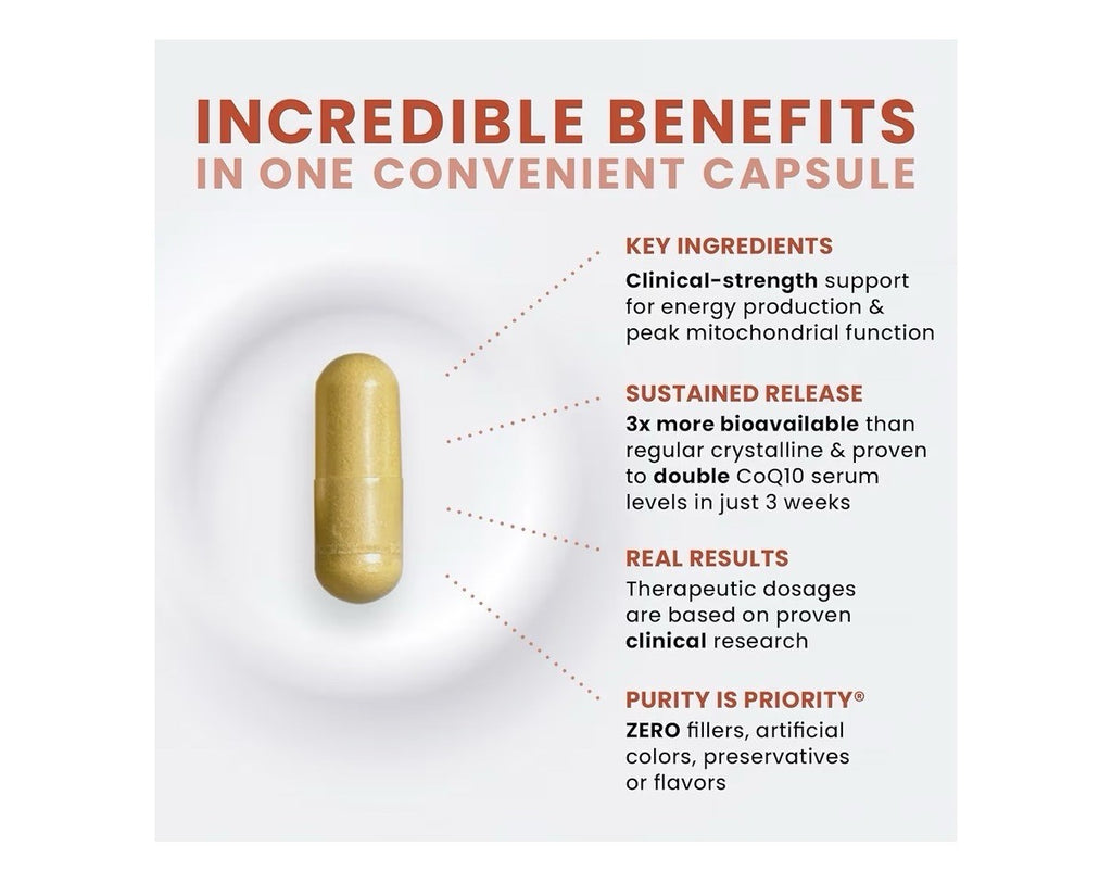 Pure Therapro Rx MicroActive CoQlO Enhanced with MicroPQQ 60 Capsules
