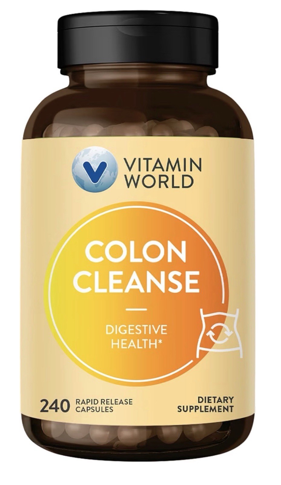 Vitamin World Colon Cleanse Digestive Health  Detox Gut Health 240 Capsules