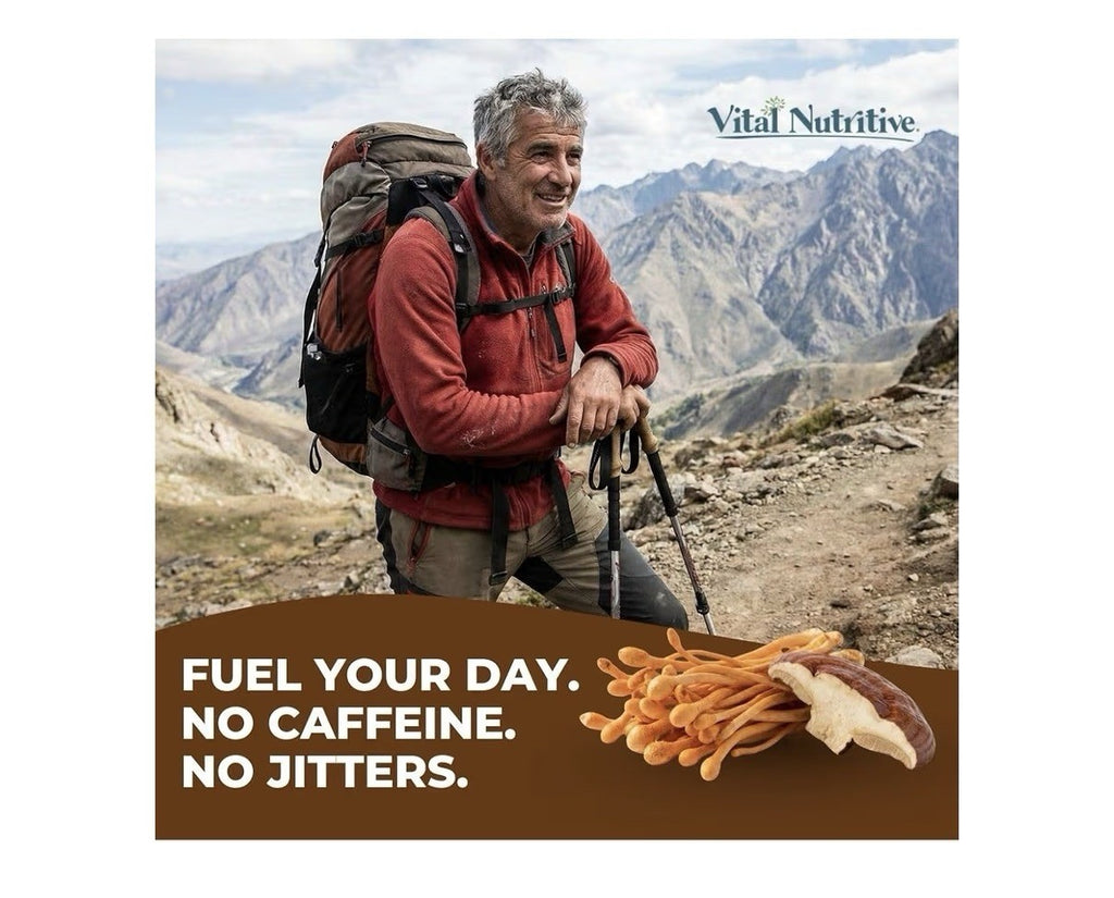 Vital Nutritive Vital Mushroom Complex Supplement Full Spectrum Support 60 Caps