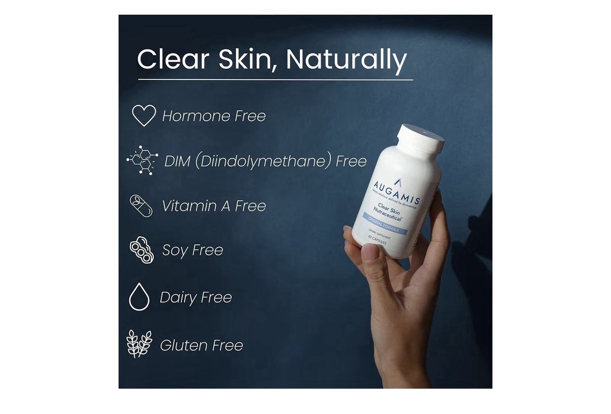 Augamis Clear Skin Nutraceutical Original Formula Acne Treatment 3 Pack