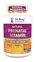 Dr. Berg Natural Prenatal Vitamin With Essential Trace Mineral Folate Omegas 60c