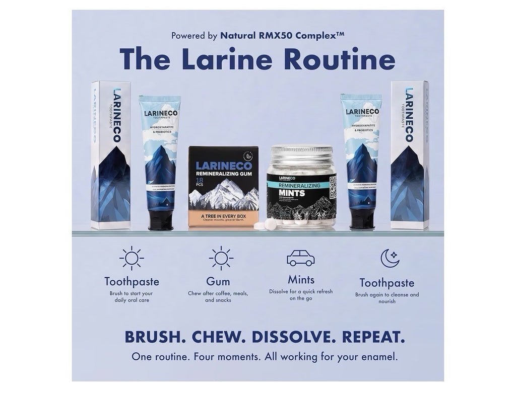 Larineco Hydroxyapatite & Probiotics Toothpaste Remineralizing 4 Oz Mint