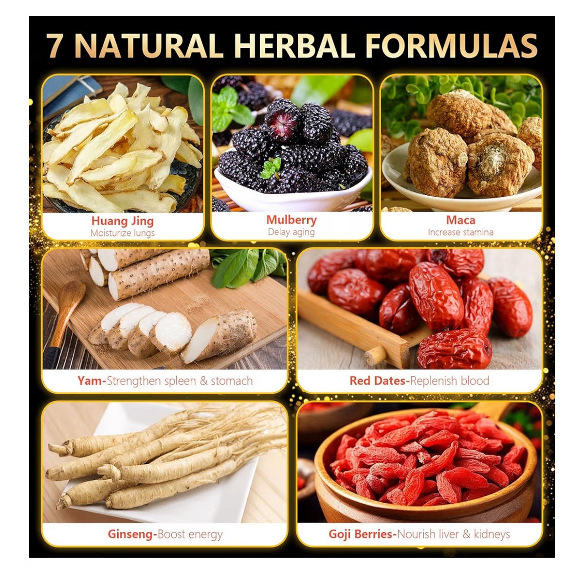 Teeo Deeo Ginseng Five Treasure Kidney Detox Herbal 7 Ingredients Blend 30Teabag