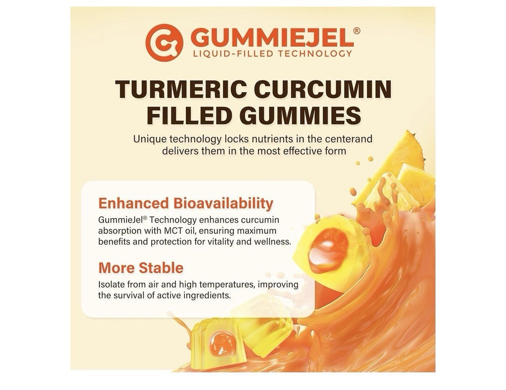 Neviss Turmeric Curcumin & MCT Oil Antioxidant Formula 2 Pack Gummies