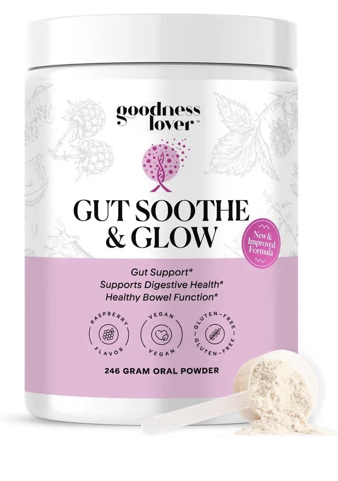 Goodness Lover Gut Soothe Glow Gut Digestive Bowel Support Supplement 30servings