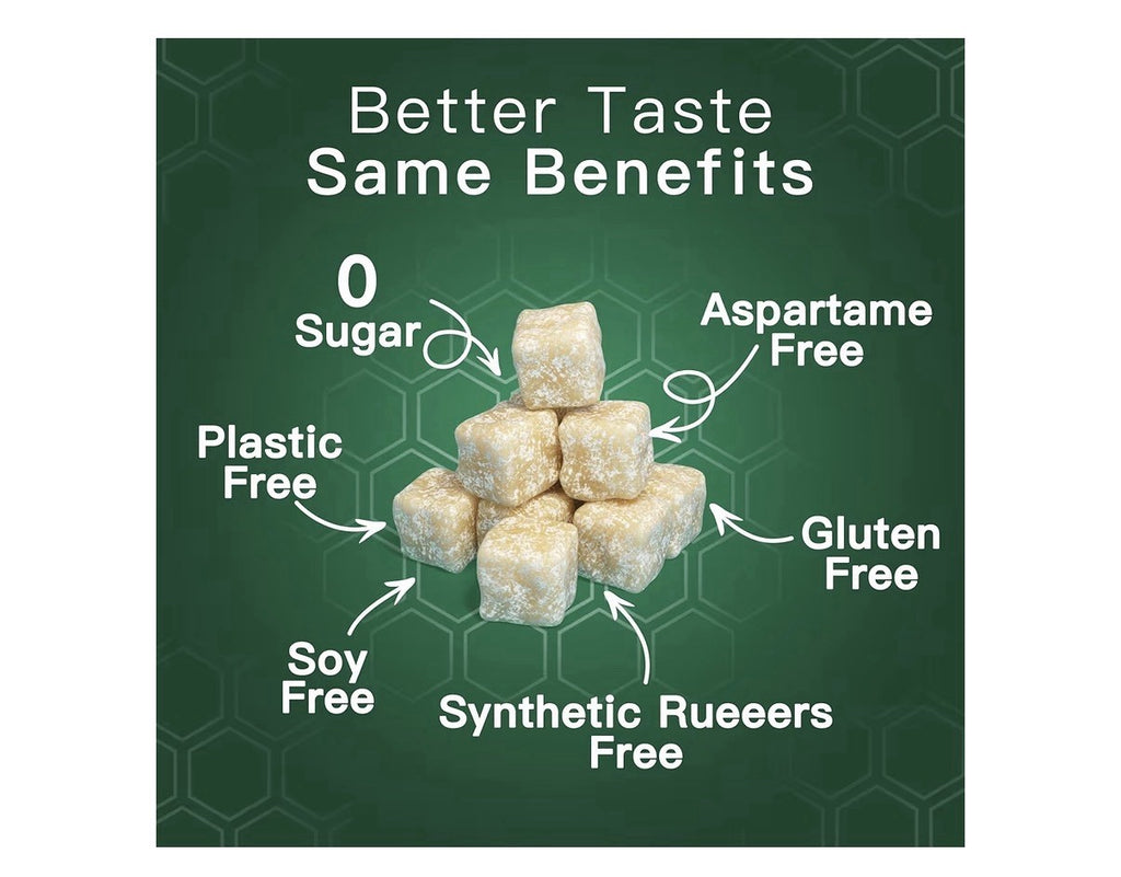 Remineralizing Gum with Xylitol Hydroxyapatite Natural Mastic Mint 72 Gum Pieces
