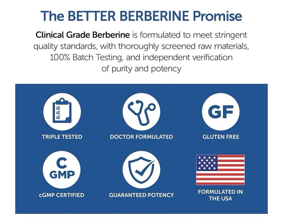 2 Packs Dr. Whitaker Clinical Grade Berberine 500mg Healthy Lipids & Cholesterol