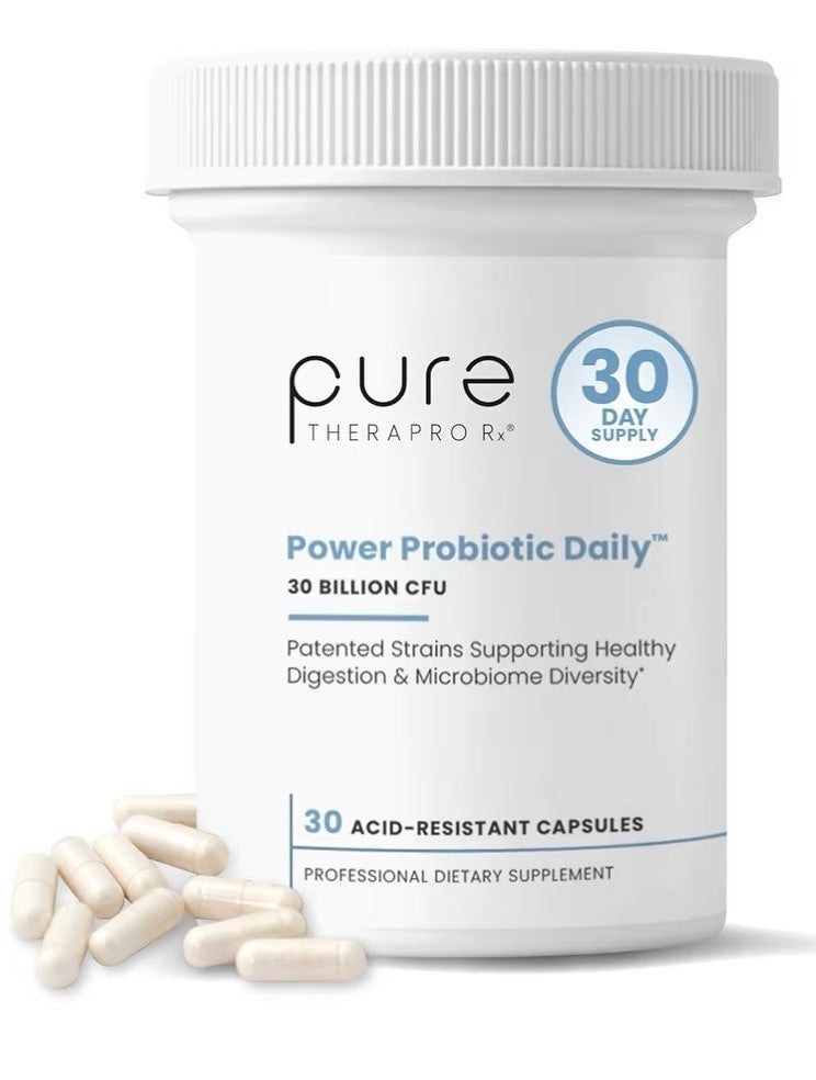Pure Therapro Rx Power Probiotic 30 Billion CFU Flora Balance Digestion 30 Caps