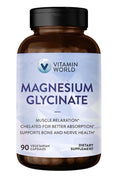 Vitamin World Magnesium Glycinate Muscle Relaxation Bone Nerve Health 90 Capsule