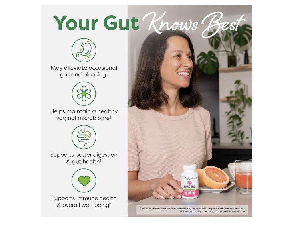 Probulin Womens Probiotic + Prebiotics Urinary Tract & Vaginal Health 90Capsules