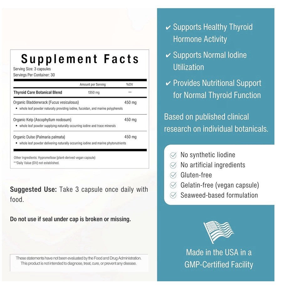 Sana Herbal Sciences Thyroid Care Seawood Formula Thyroid & Metabolism 90capsule