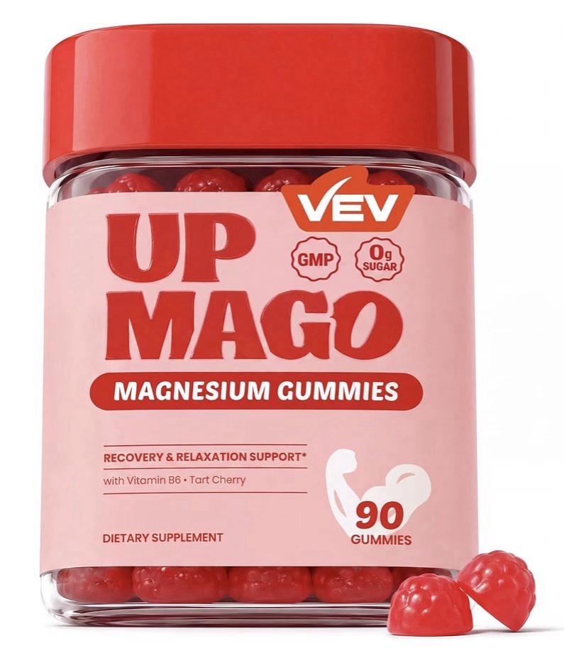 VEV UPMAGO Magnesium Gummies for Adults Recovery & Relaxation Support 90 Gummies