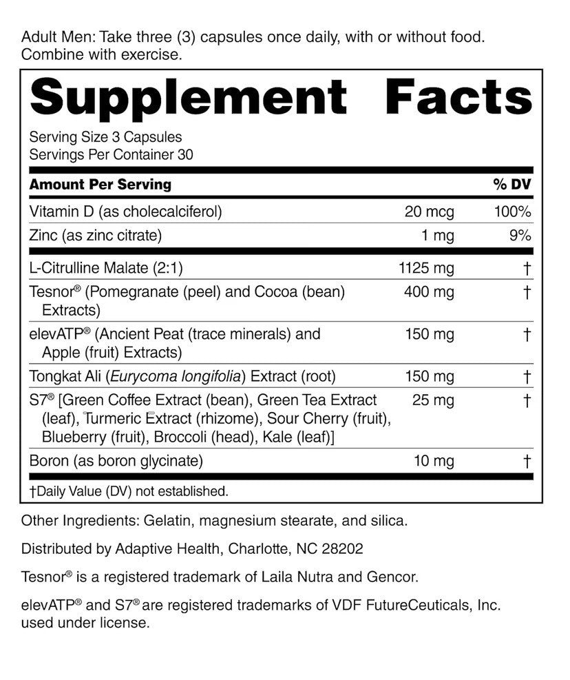 2 Pack Nugenix Total-T2 Total Testosterone Booster Nitric Oxide Booster for Men