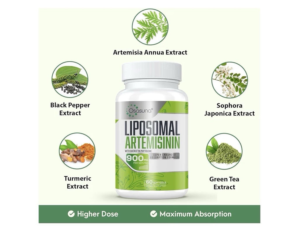 Osasuna Liposomal Artemisinin 900mg Maximum Absorption Sweet Wormwood 60 Softgel