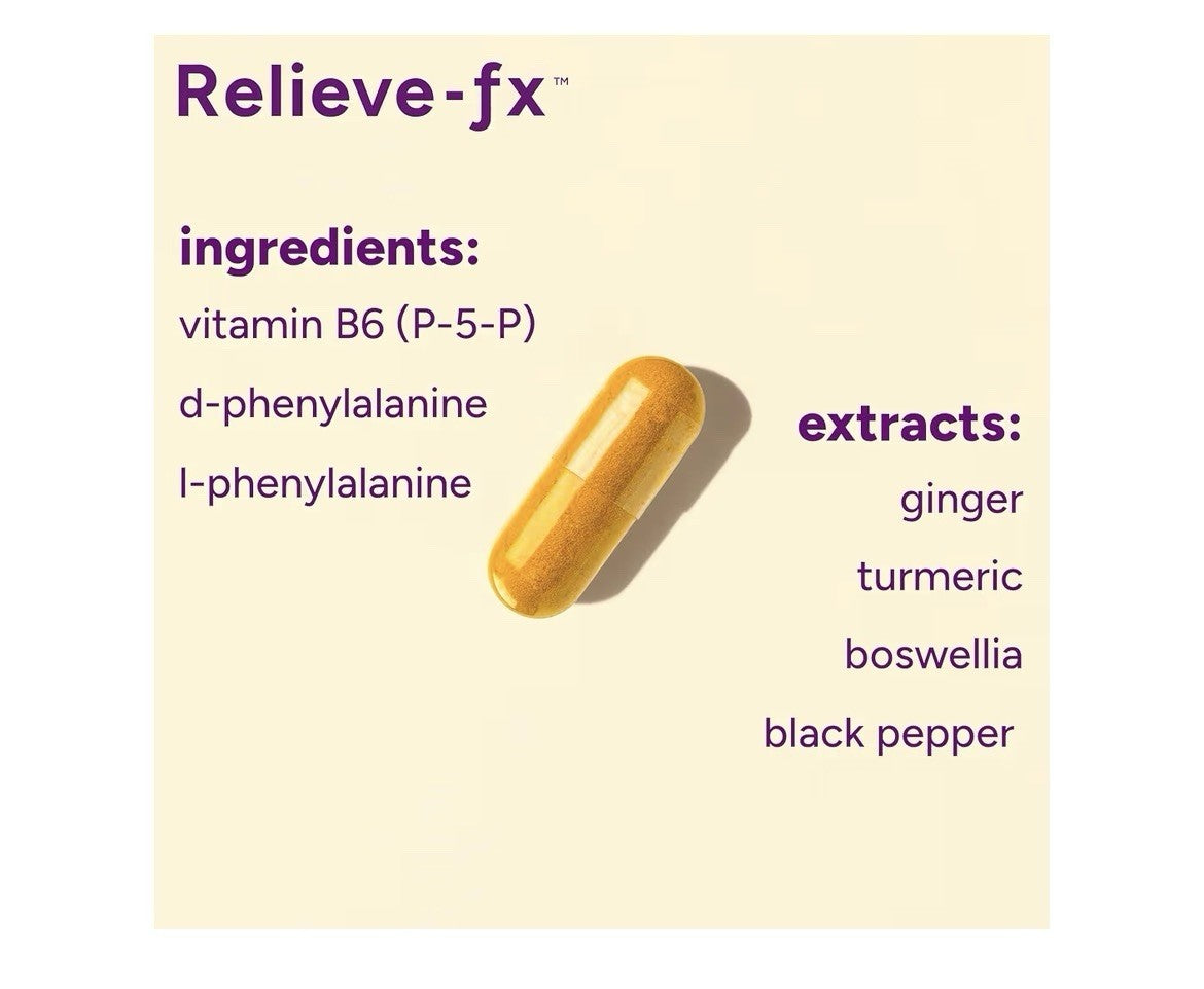 PPO Lab Relieve-fx™ BioAssist DLPA Boswellia Turmeric Ginger Supplement 90 Caps