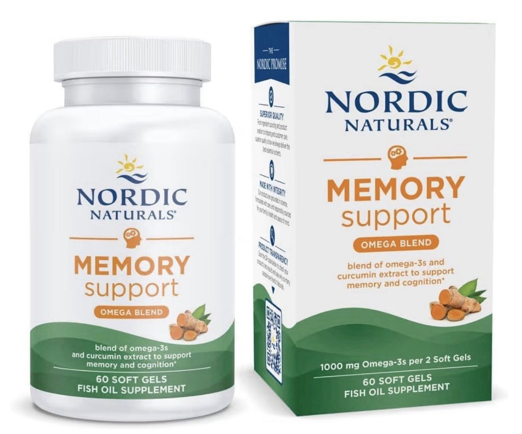 Nordic Naturals Memory Support Omega Blend Curcumin Cognition Support 60SoftGels