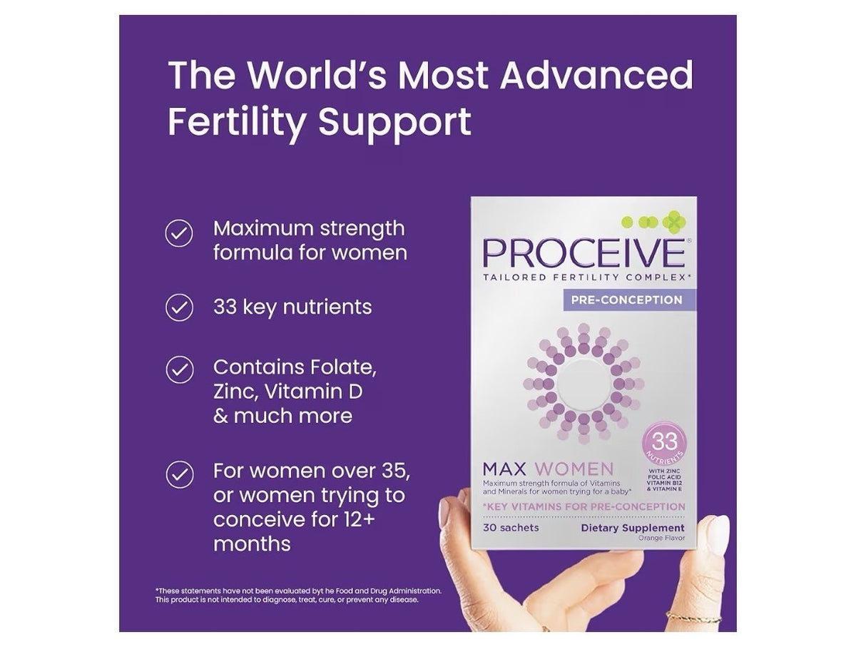 Proceive Tailored Fertility Complex for Women Pre Conception Max Women 30Packets