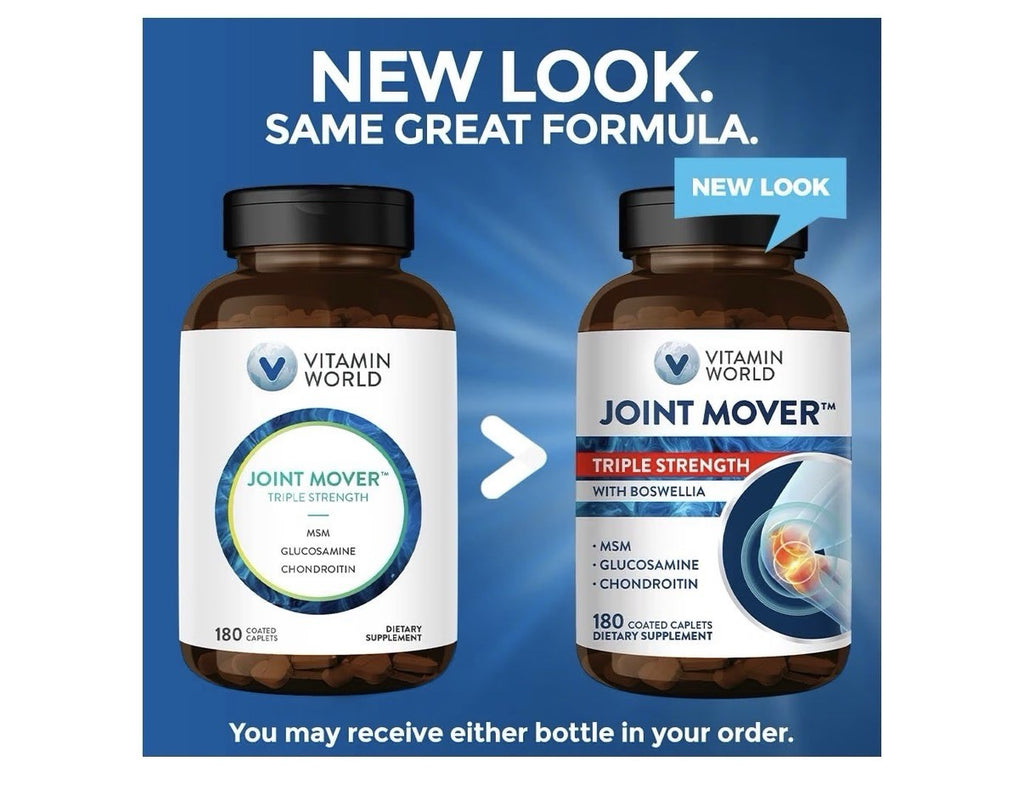 Vitamin World Joint Mover Triple Strength Joint Comfort Flexibility 180 Caplets