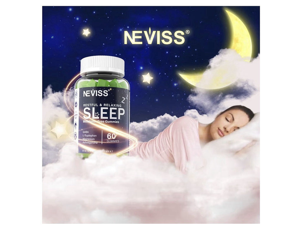 2 Pack NEVISS Restful & Relaxing Sleep Gummies Sleep Aid for Adults